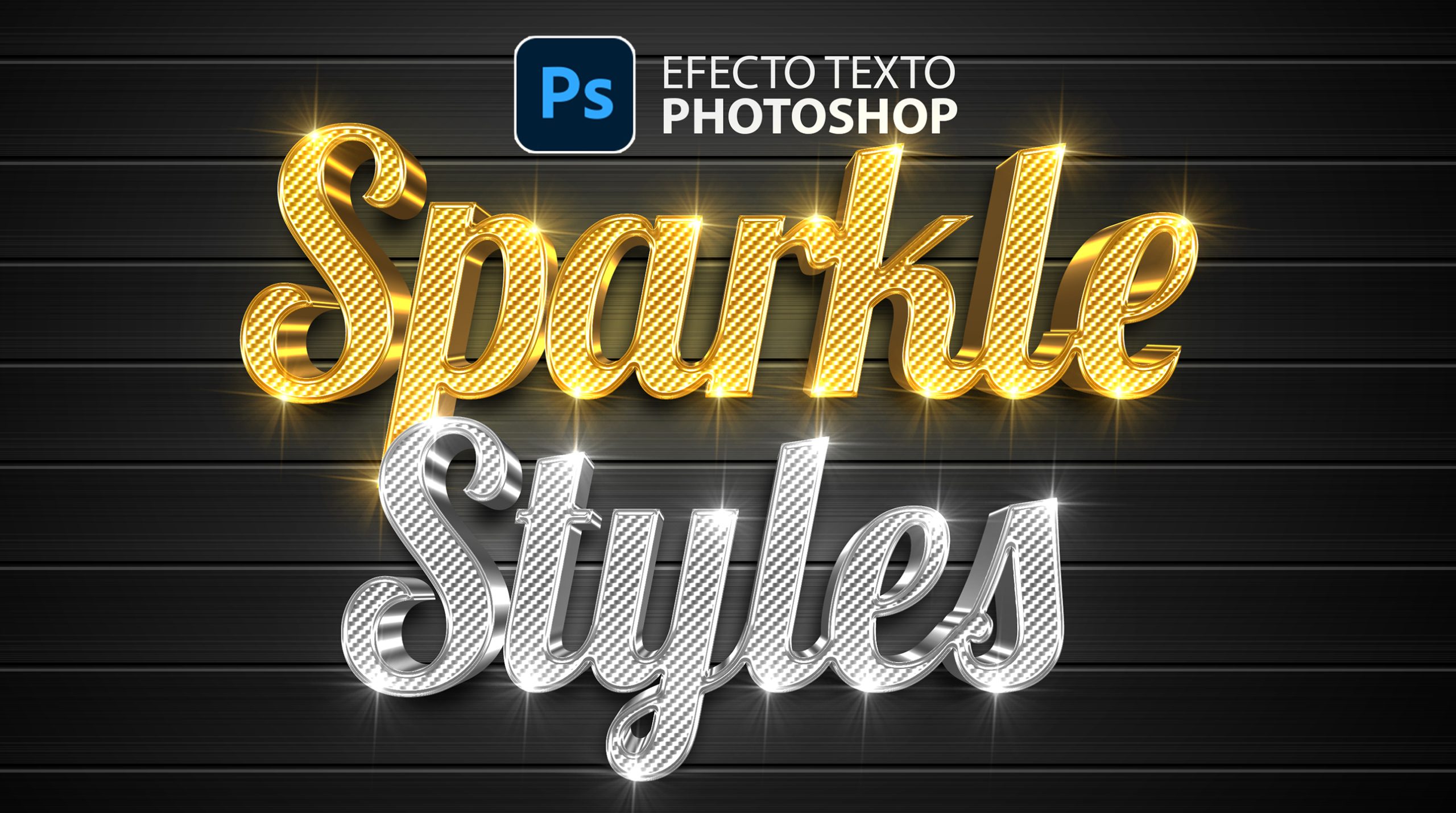 Como Hacer Efecto De Texto D En Photoshop Dorado Y Plateado Brillante